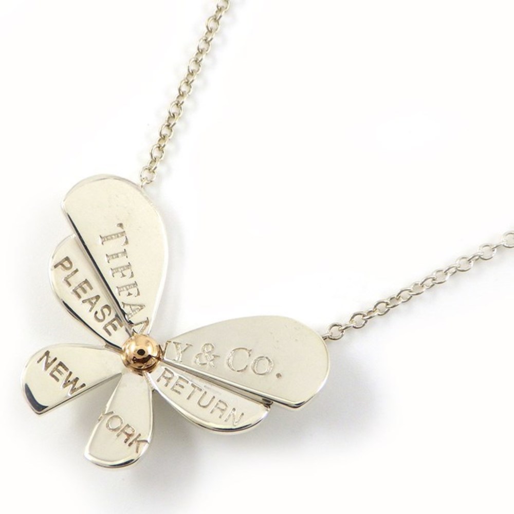 Tiffany Necklace Return to Tiffany Love Bugs Butterfly Silver Pink Gold